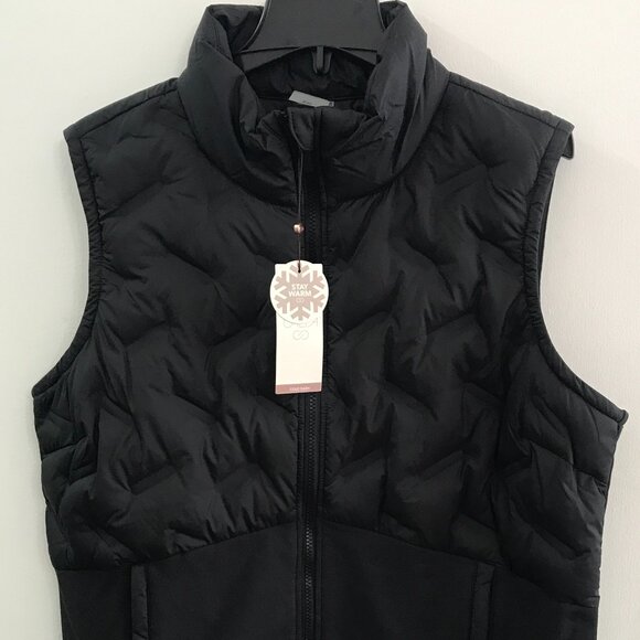 Calia Women's Cold Dash Run Vest in Pure Black size XXL NWT - Picture 3 of 5